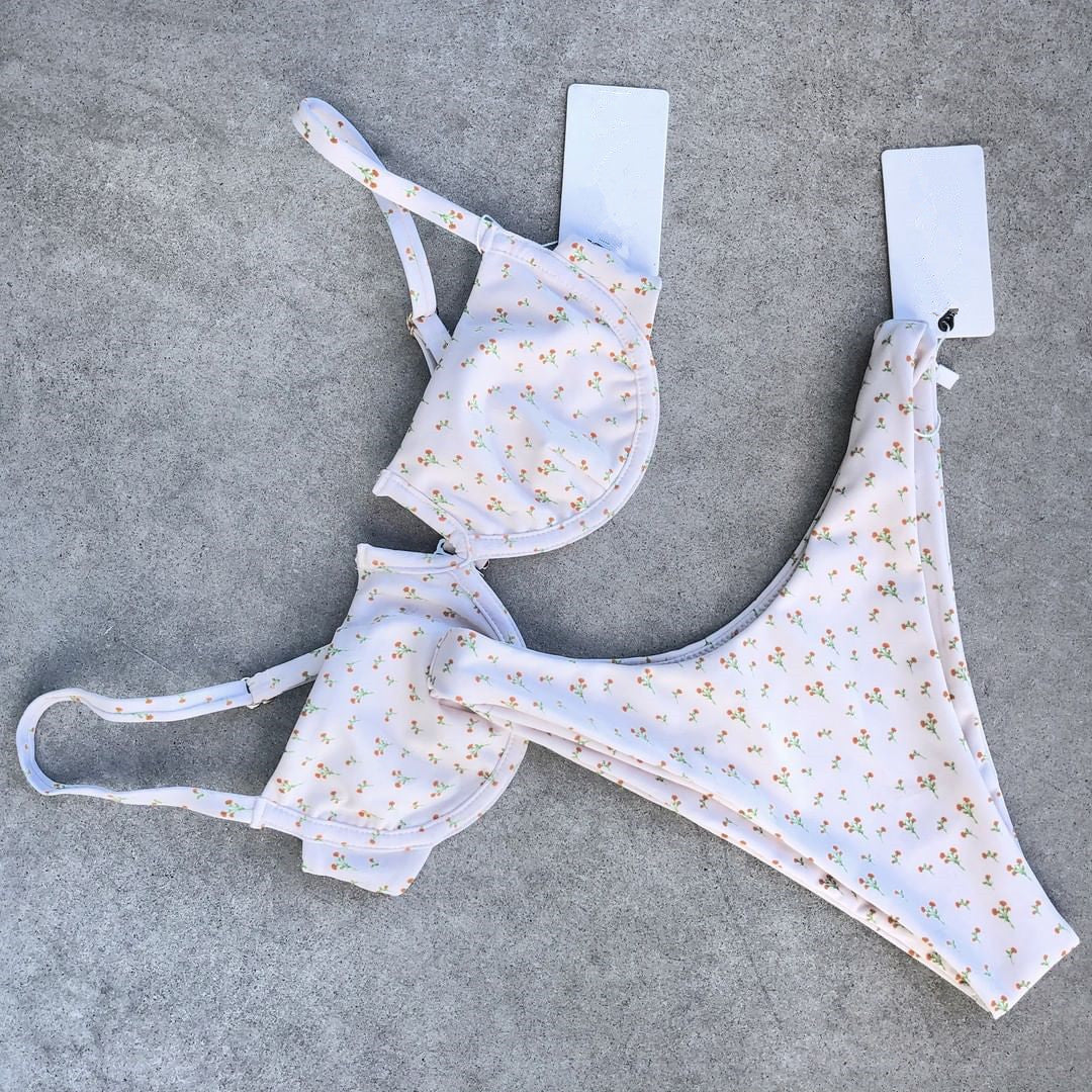 Seperated Retro Bikini Swimwear
