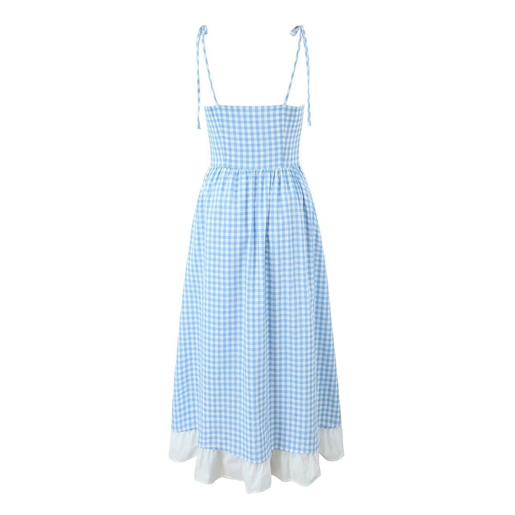 V-Neck French Fairy Holiday Maxi Holiday Beach Dress