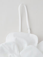 French Design Embossed Floral Strap Top