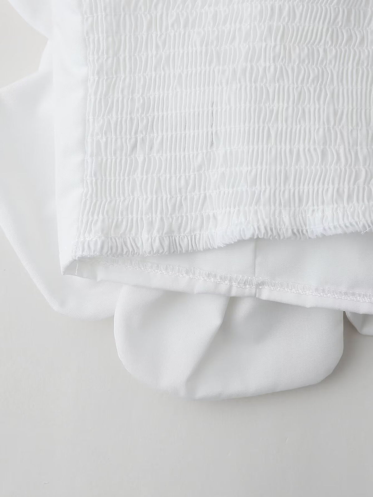 French Design Embossed Floral Strap Top