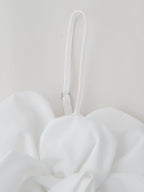 French Design Embossed Floral Strap Top