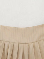 Myst Za Summer Casual High Waist Solid Color Wide Skirt
