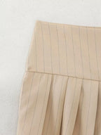 Myst Za Summer Casual High Waist Solid Color Wide Skirt