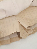 Myst Za Summer Casual High Waist Solid Color Wide Skirt