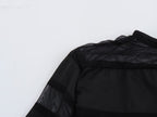Black Panel Long-Sleeve Dress