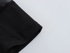 Black Panel Long-Sleeve Dress