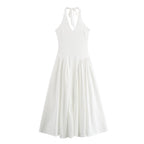 Women's Halter A-Line Maxi Dress