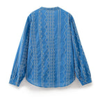 Women's Embroidered Long Sleeved Top