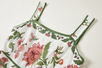 Floral Spaghetti-Strap A-Line Knee Dress