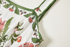 Floral Spaghetti-Strap A-Line Knee Dress