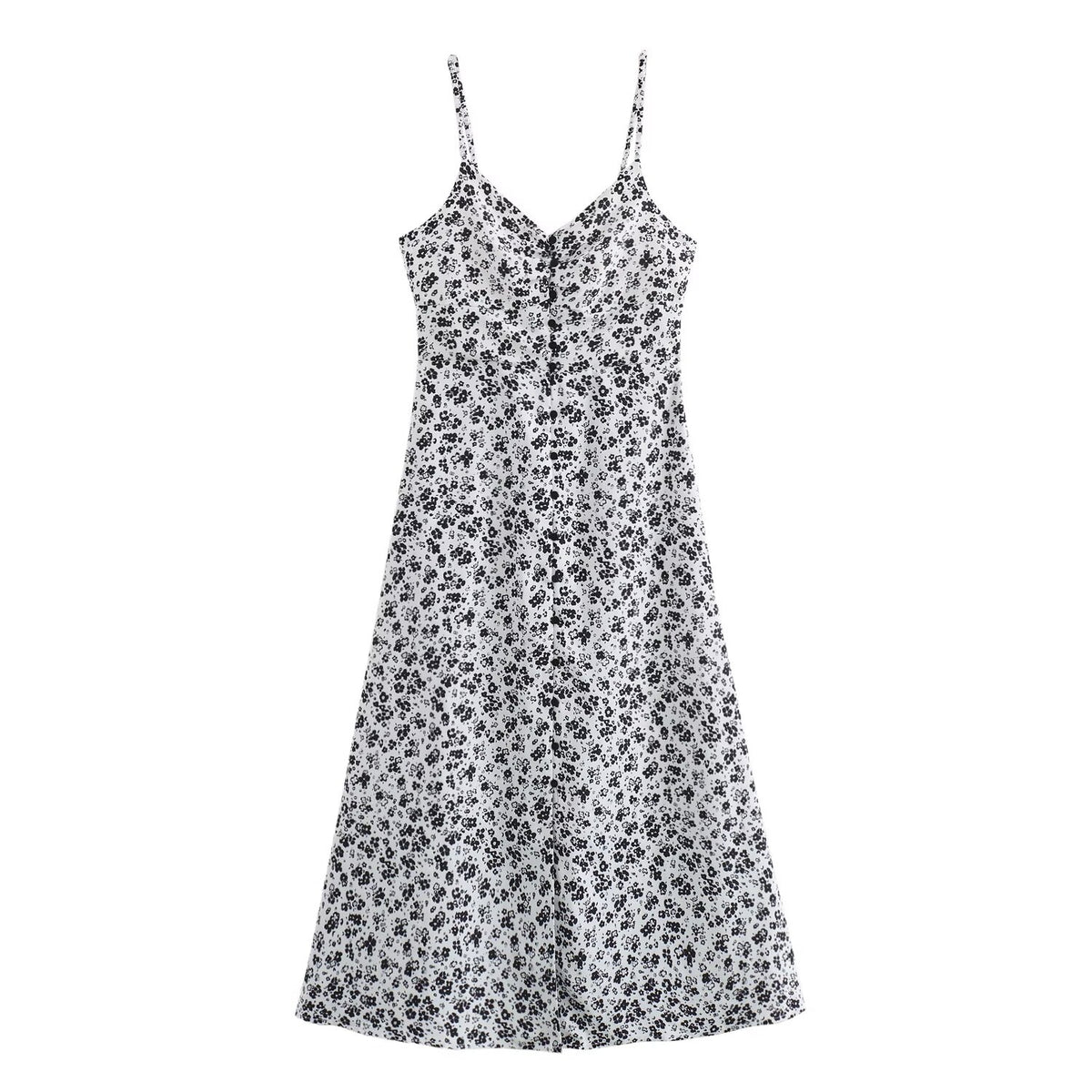 Women's Floral V-Neck Cami Maxi Dress