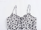 Women's Floral V-Neck Cami Maxi Dress