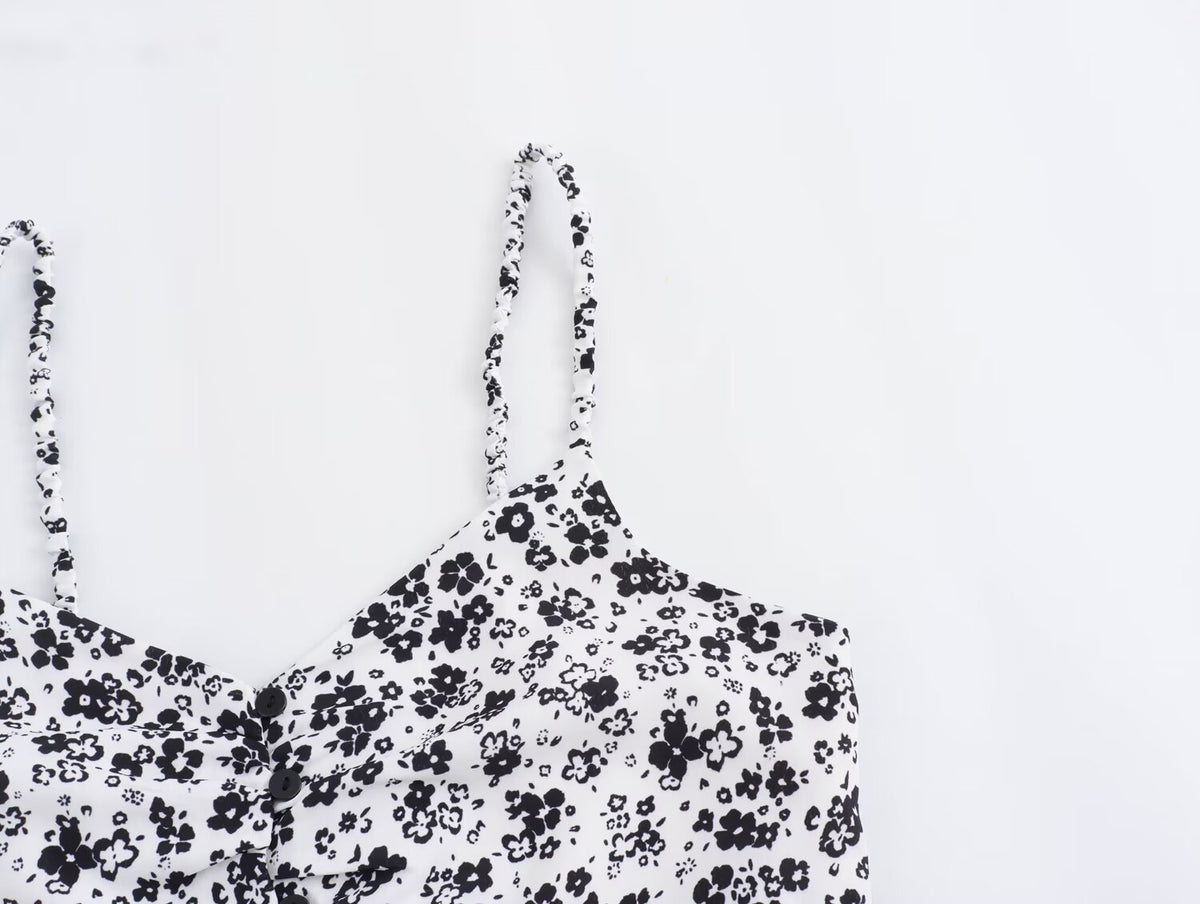 Women's Floral V-Neck Cami Maxi Dress