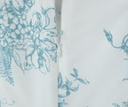 Landscape-Print Square-Neck Slip Dress