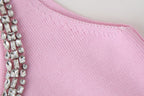Summer Inlay Plain Stitch Mini Dress