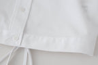 Women's Lace-Up Lace Short-Sleeve Shirt