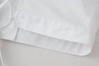 Women's Lace-Up Lace Short-Sleeve Shirt