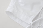 Women's Lace-Up Lace Short-Sleeve Shirt