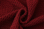 Women's Summer Simple Contrast Color Collared Knitted Polo Shirt Single Breasted Women Clothing