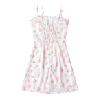 Pastoral Floral Slip Dress Dress Women Wooden Ear Slim Fit