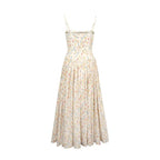 Cutout Puff-Sleeve Sling Dress