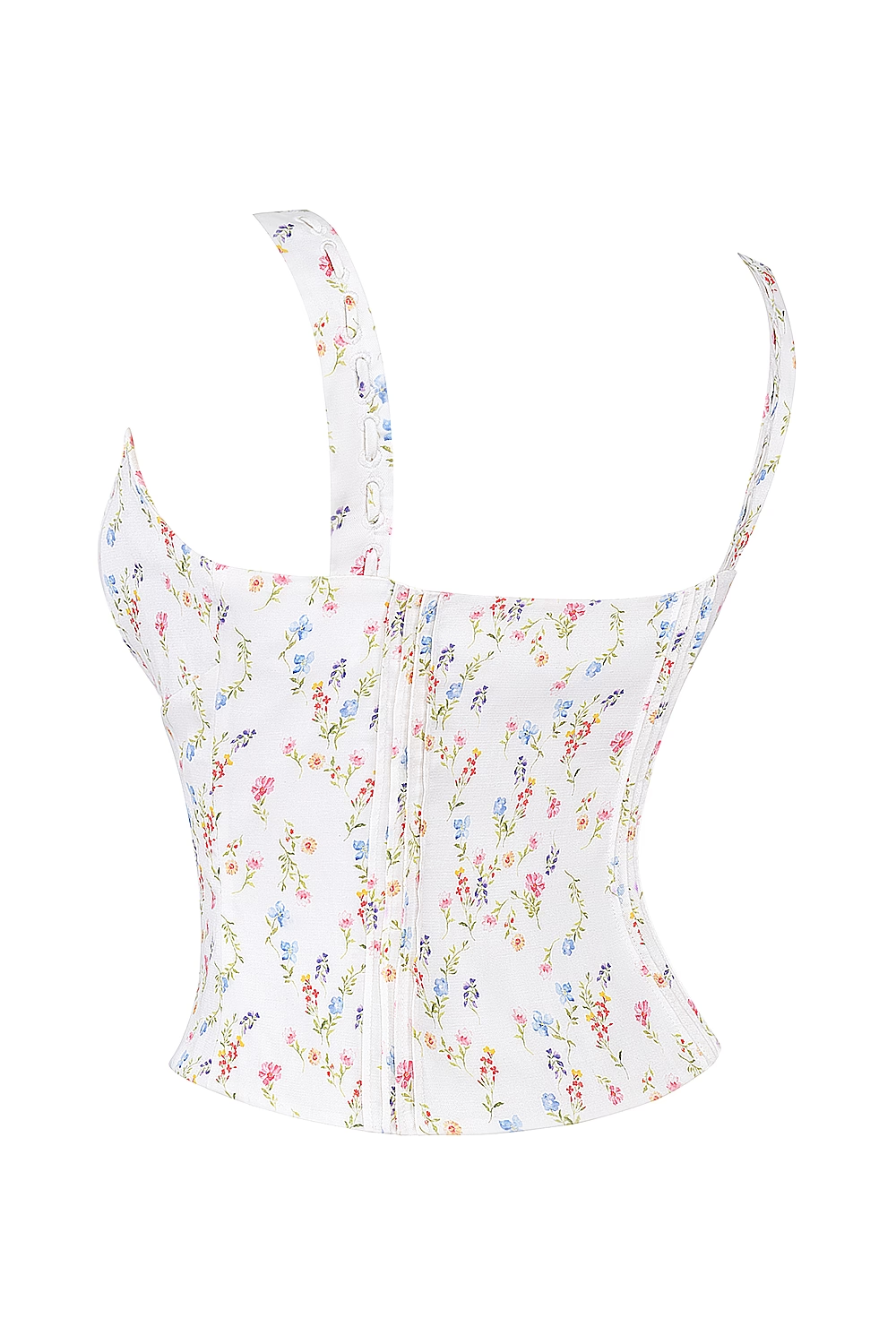 Women’s Floral Pleated Square Neck Camisole