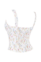 Women’s Floral Pleated Square Neck Camisole