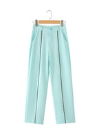 Summer Candy Color Vest Trousers Set