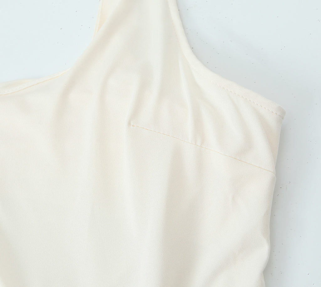 Solid Spaghetti-Strap A-Line Maxi Dress