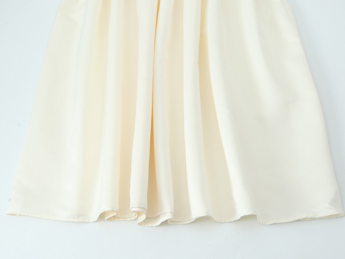 Solid Spaghetti-Strap A-Line Maxi Dress