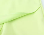 Solid Color Asymmetric High Waist Wide Leg Short Shorts