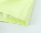 Solid Color Asymmetric High Waist Wide Leg Short Shorts