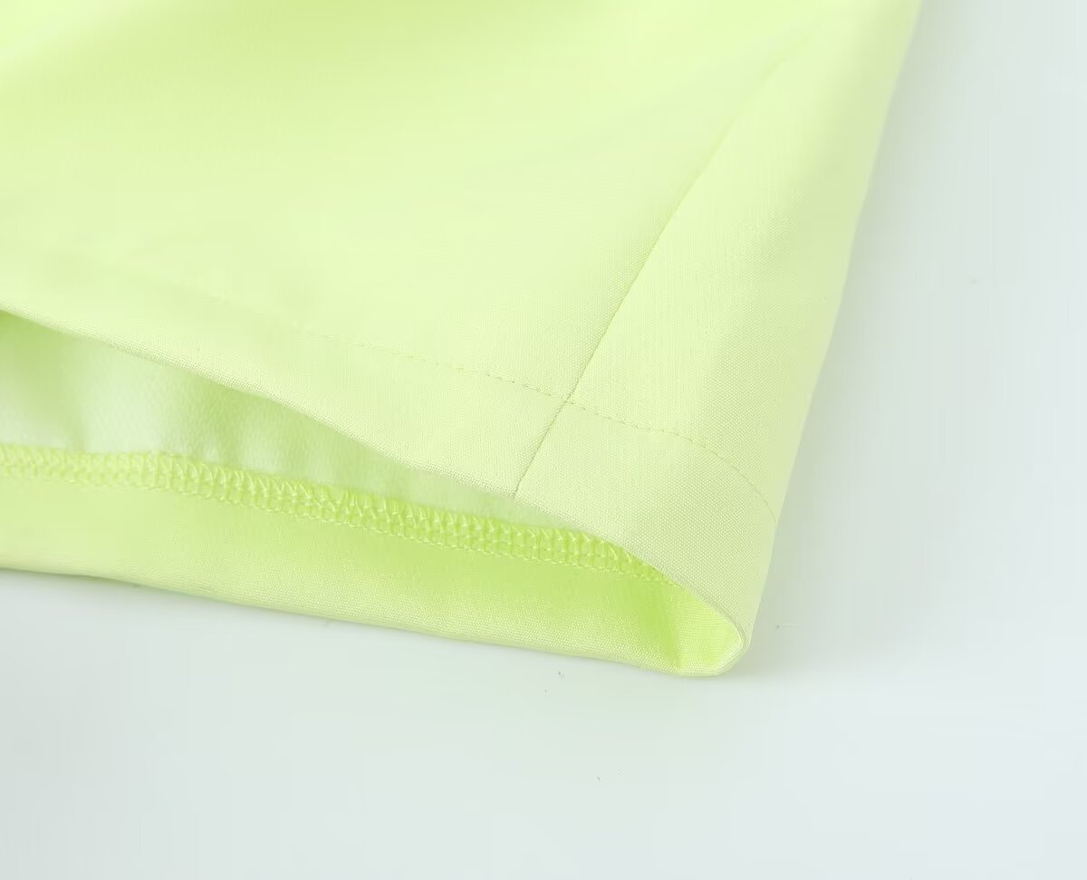 Solid Color Asymmetric High Waist Wide Leg Short Shorts
