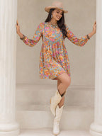 Bohemian Mixed Batch Autumn Winter Slim Dress