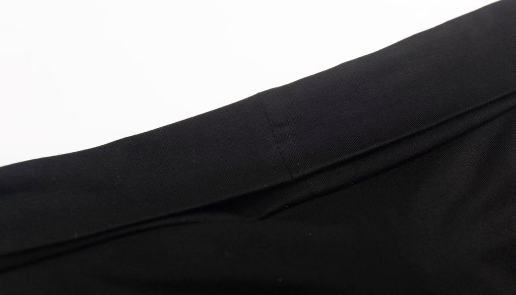 Women’s Black Pleated Cold Shoulder Crop Top