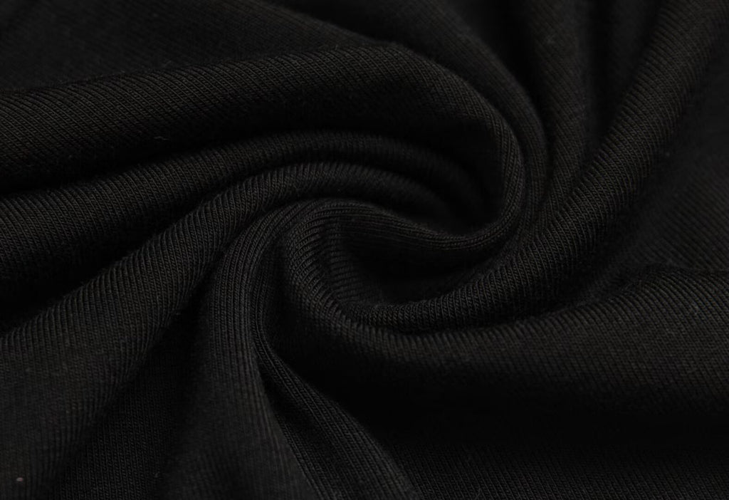 Women’s Black Pleated Cold Shoulder Crop Top