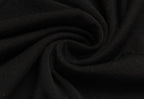 Women’s Black Pleated Cold Shoulder Crop Top