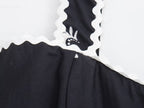 Summer High Waist Print Mid Length Strap Dress