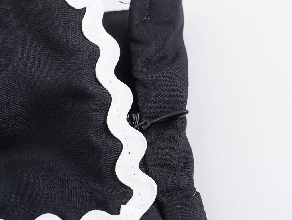 Summer High Waist Print Mid Length Strap Dress