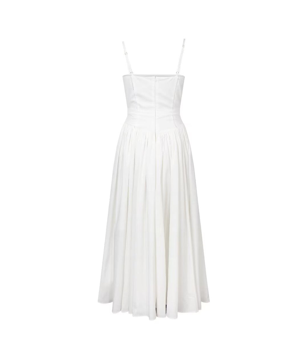 Lace Cutout Spaghetti-Strap Maxi Dress