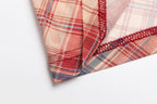 Vintage Red-Grid V-Neck Slip Dress