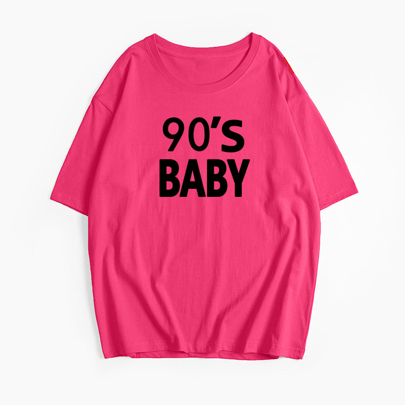 Women's Letter Graphic Cotton T Shirt Women Simple Basic Short Sleeved Shirt Women All Match Loose Pullover
