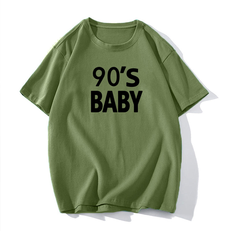 Women's Letter Graphic Cotton T Shirt Women Simple Basic Short Sleeved Shirt Women All Match Loose Pullover