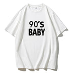 Women's Letter Graphic Cotton T Shirt Women Simple Basic Short Sleeved Shirt Women All Match Loose Pullover