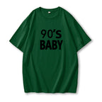 Women's Letter Graphic Cotton T Shirt Women Simple Basic Short Sleeved Shirt Women All Match Loose Pullover