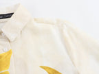 Summer Loose Fitting Blouse Short Sleeve Long Pattern Dress