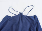 Sleeveless Denim Halter Dress