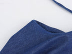Sleeveless Denim Halter Dress