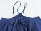 Sleeveless Denim Halter Dress