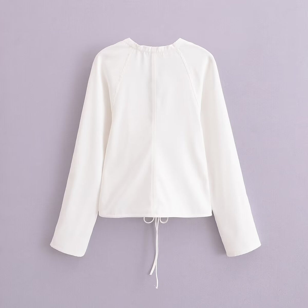 Women's Summer Women Clothing Casual Simple All Match Rope Top